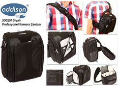 ADDISON 300204 Siyah Profesyonel Kamera Çantası
